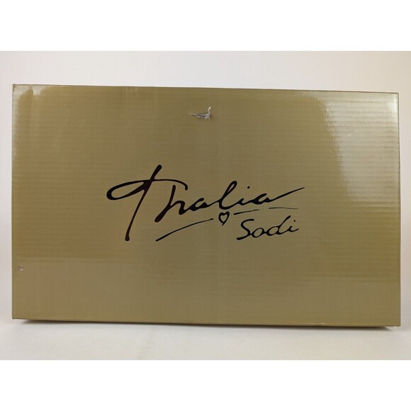 Thalia Sodi Dahlia Embellished Heels Sandals Womens 6 Silver Stone Shoes NWB - Picture 12 of 13